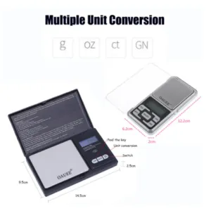 Towayer Electronic Scales Weight Gram LCD Pocket Weighting Digital Scale With High Precision 0.01g