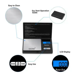 Towayer Electronic Scales Weight Gram LCD Pocket Weighting Digital Scale With High Precision 0.01g
